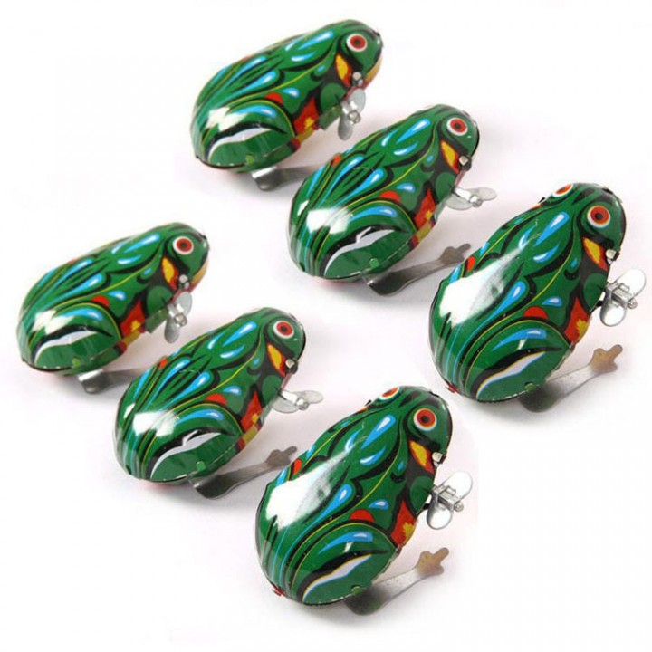 Retro Jumping Frog Tin Toys  Vintage Classic Educational  Gift For Children