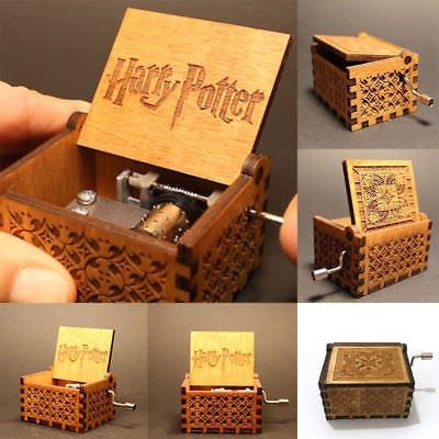 Mini Music Box Harry Potter Engraved Wooden Music Box
