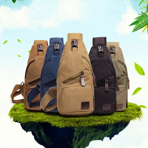 2022 Hot Canvas Hiking Cross body Messenger Shoulder Chest Bag Sling Backpack Sports Bags