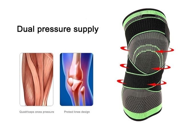 Comfortable  Knee Compression Sleeve Knee Brace Support Pad For Joint Pain And Arthritis Relief