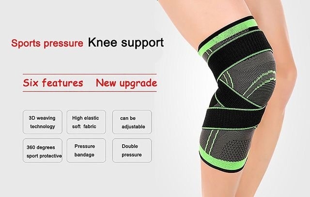 Comfortable  Knee Compression Sleeve Knee Brace Support Pad For Joint Pain And Arthritis Relief
