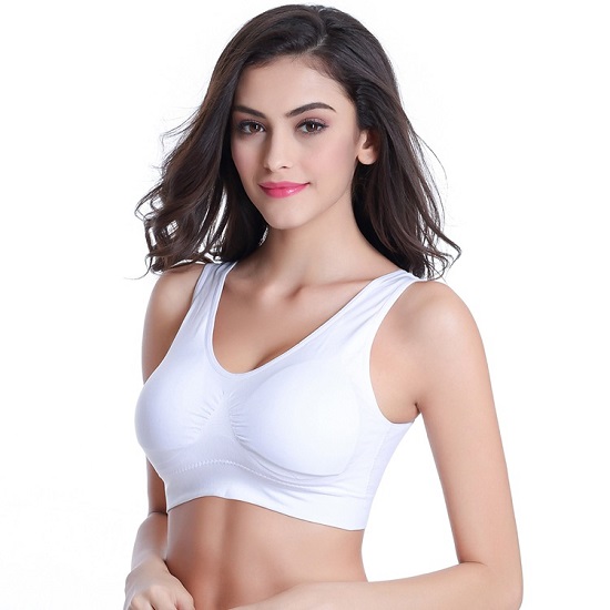 5PCS Genie Bra With Removable pads Size M/L/XL/XXL Double Fabric
