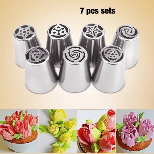 Russian Icing Pastry Piping Nozzles Tips Cake Decorating Cupcake Tool