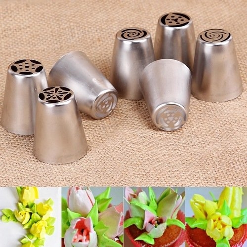 Russian Icing Pastry Piping Nozzles Tips Cake Decorating Cupcake Tool