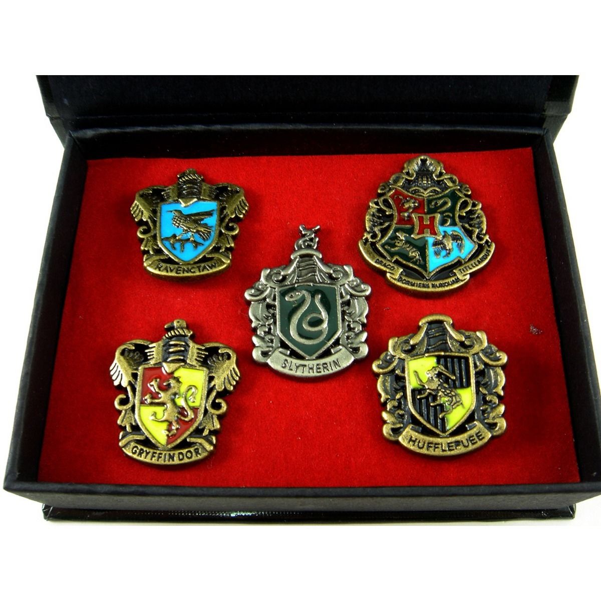 Harry Potter Hogwarts House Metal Pin Badge In Box 5 PCS without box