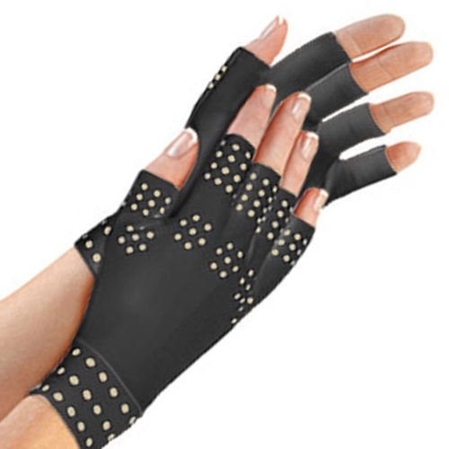 Magnetic Therapy Fingerless Gloves Arthritis Pain Relief Heal Joints