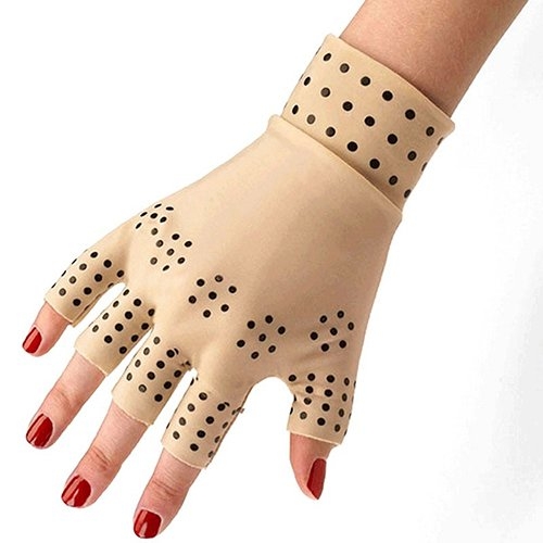 Magnetic Therapy Fingerless Gloves Arthritis Pain Relief Heal Joints
