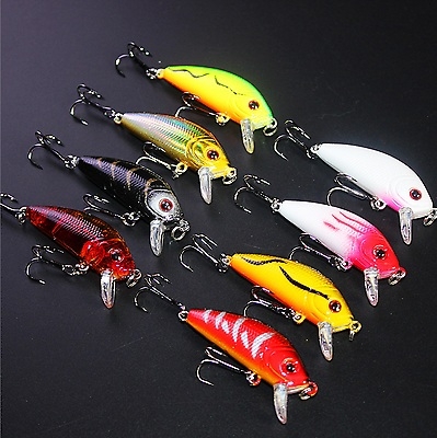 Crankbait Sinking Hard Fish New Lures Crank Bait Bass Tackle Treble Hook