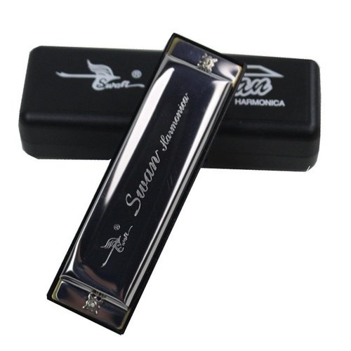 10 Holes Swan Harmonica Diatonic Blues Harp C Keys Mouth Organ for Blues
