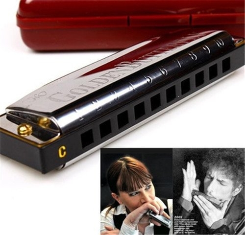 10 Holes Swan Harmonica Diatonic Blues Harp C Keys Mouth Organ for Blues