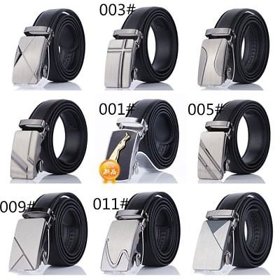 As Seen As On TV Comfort Click Belt Imitation Leather With Steel Black For Men