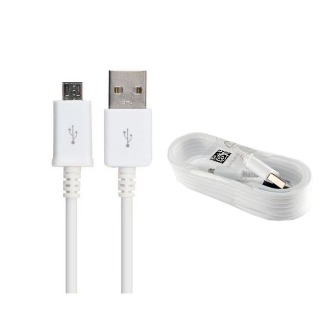 2 pcs USB Data Cable Android Micro Universal Data Cable For Android 1M white