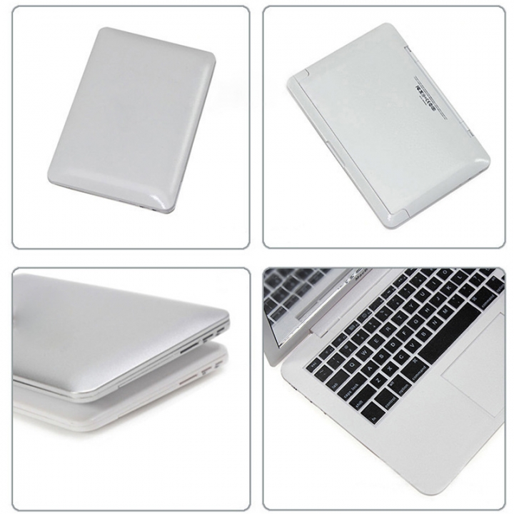 Cute MAKEUP Mini Pocket Laptop Style Clear Glass Women Cosmetic Beauty Mirror Fashion Notebook