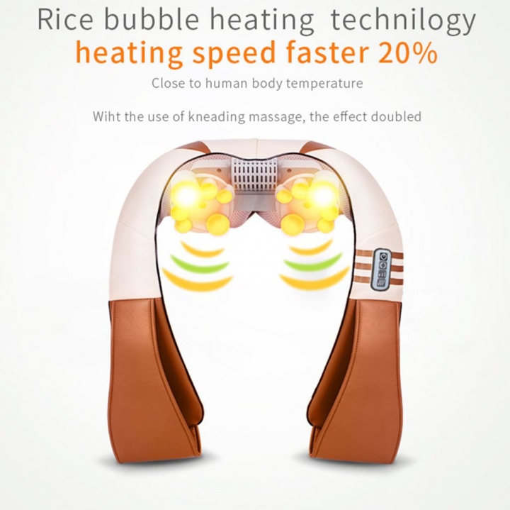 U Shape Electrical Shiatsu Back Neck Shoulder BodyCar/Home Massager Infrared Heated Kneading