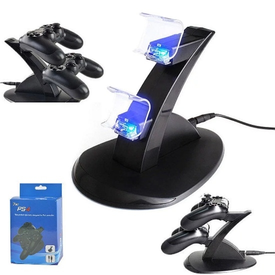 Playstation 4 Charger Dual USB Charging Charger Docking Station Stand for PS4 Controller