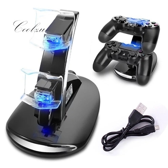 Playstation 4 Charger Dual USB Charging Charger Docking Station Stand for PS4 Controller