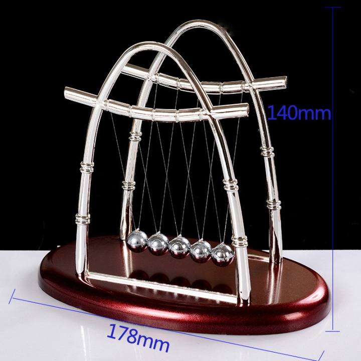 Newtons Cradle Steel Balance Pendulum Ball Billiard Ball Physics Science Desk Toy Educational Model
