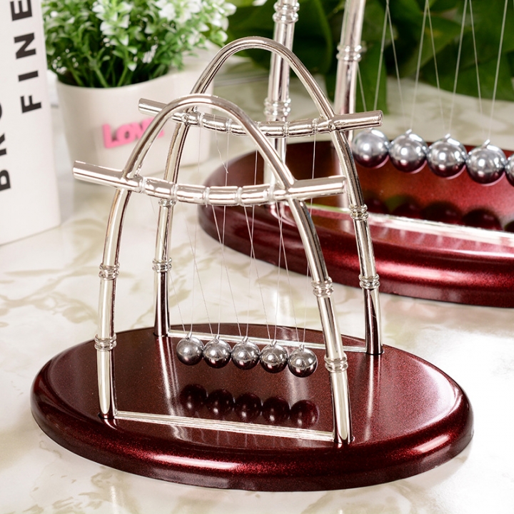 Newtons Cradle Steel Balance Pendulum Ball Billiard Ball Physics Science Desk Toy Educational Model