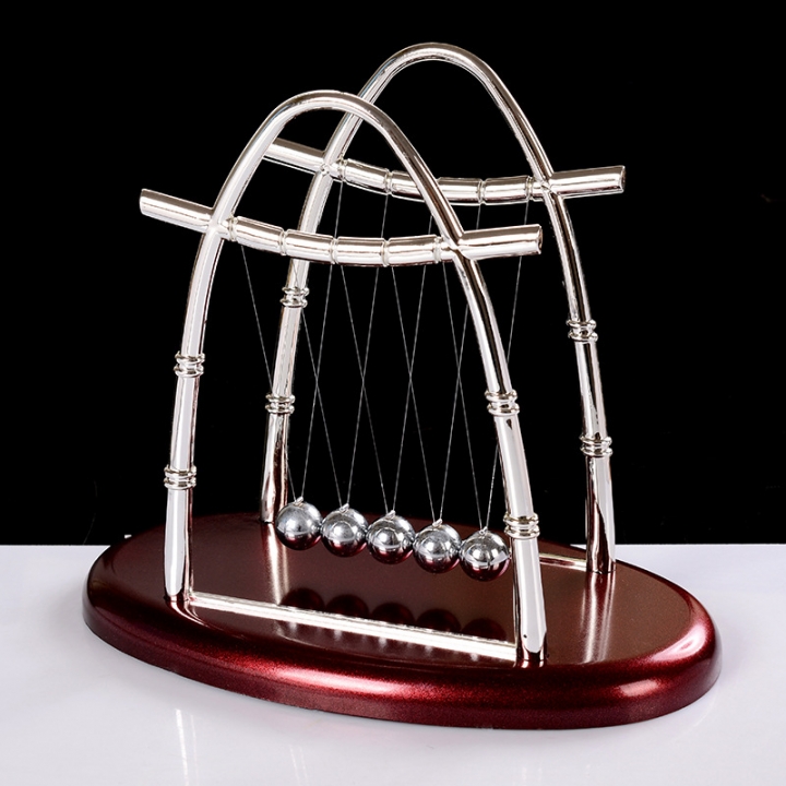 Newtons Cradle Steel Balance Pendulum Ball Billiard Ball Physics Science Desk Toy Educational Model