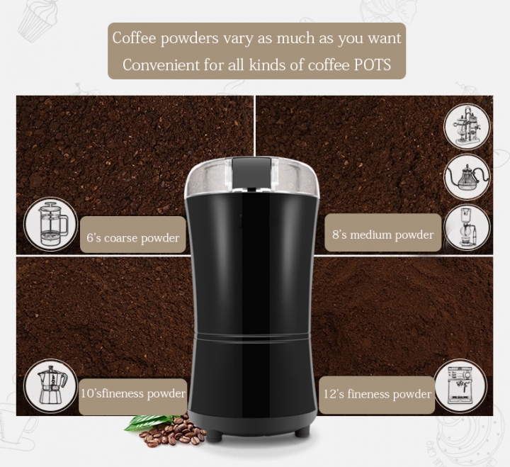 400W Electric Coffee Grinder Mini Kitchen Salt Pepper Grinder Powerful Spice Nuts Seeds Coffee