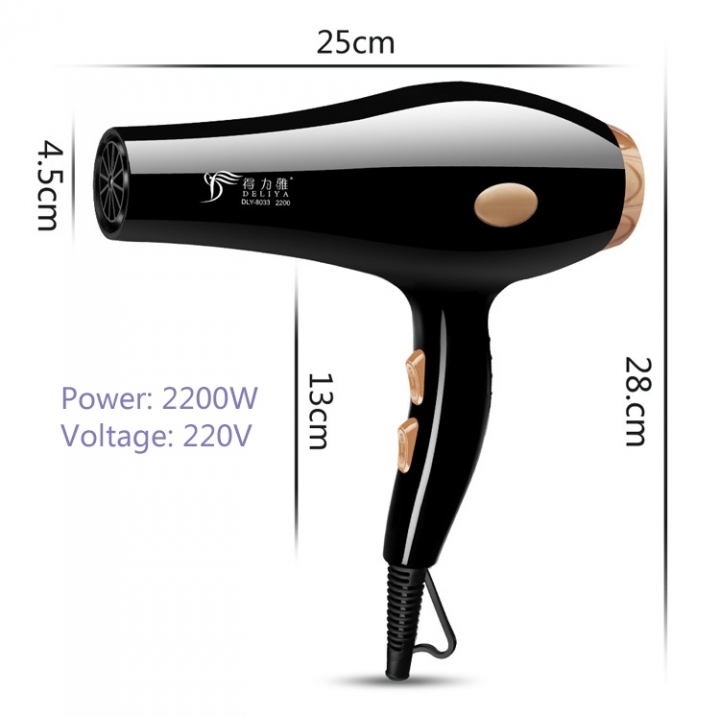 Hairdryers 2200W 220V High-power Hairdryer Anion Ceramic Ionic Fast Styling Blow Dryer Hair Drier