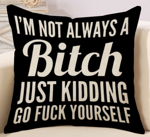 Different Cushion Cover Home Pillow Case Cotton Linen Sunshine Love Letter Cushion Sofa Bedroom