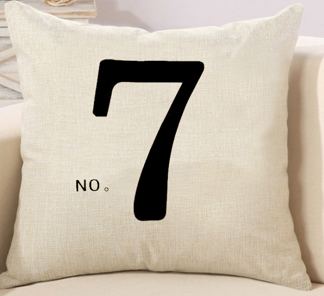 Different Cushion Cover Home Pillow Case Cotton Linen Sunshine Love Letter Cushion Sofa Bedroom