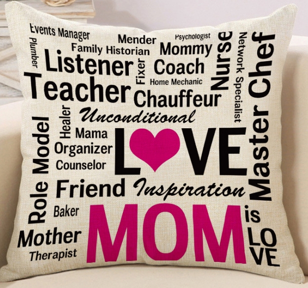 Different Cushion Cover Home Pillow Case Cotton Linen Sunshine Love Letter Cushion Sofa Bedroom