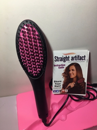 Straight Hair Straightener Comb Digital Electric Straightening Hair Dryer Brush