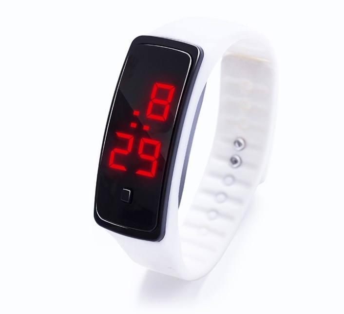 3pcs Sport Bracelet LED Watch Sport Watch Fashion Digital Watch Date Time Wristwatch Colorful Rubber