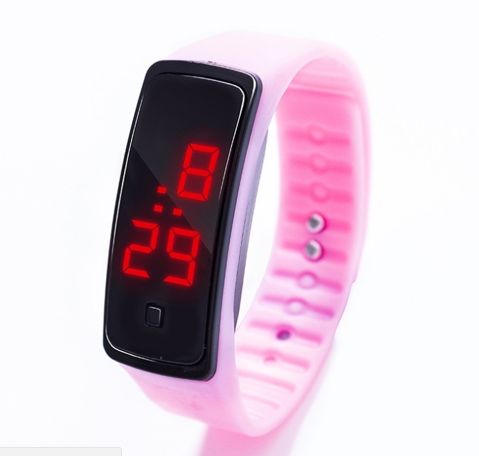 3pcs Sport Bracelet LED Watch Sport Watch Fashion Digital Watch Date Time Wristwatch Colorful Rubber
