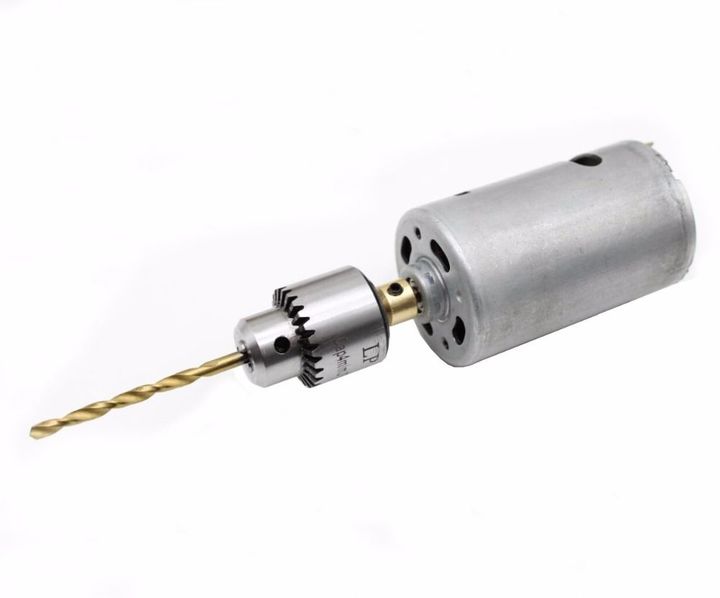 Micro Motor Drill Chucks Clamping 0.3-4mm W / Key &amp; 3.17mm 1/8 &quot;Shaft Connecting Rod