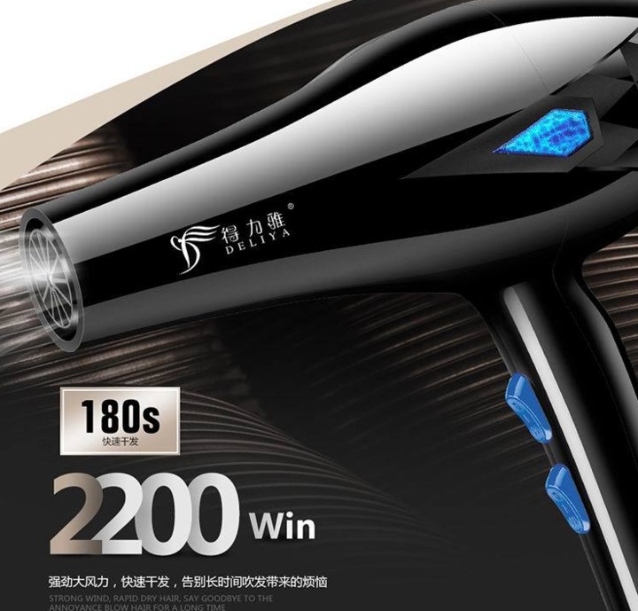 Hair Dryer Fast Powerful Low Noise Hair Blower Electric Hairdryer Styling Tool Hair Care