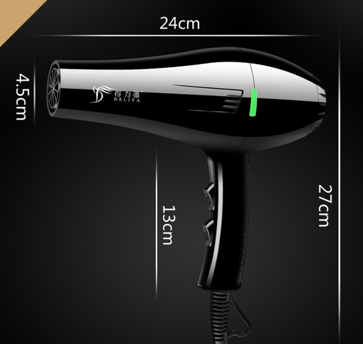 2000W Hair Dryer Professional Blow Hairdryer Low Noise Hot And Cold Wind Styling Tools