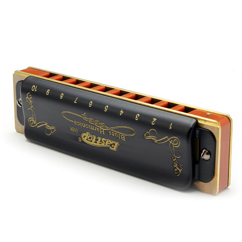 10 Hole Diatonic Blues Harmonica Armonicas Mouth Ogan Woodwind Musical Instrument Melodica