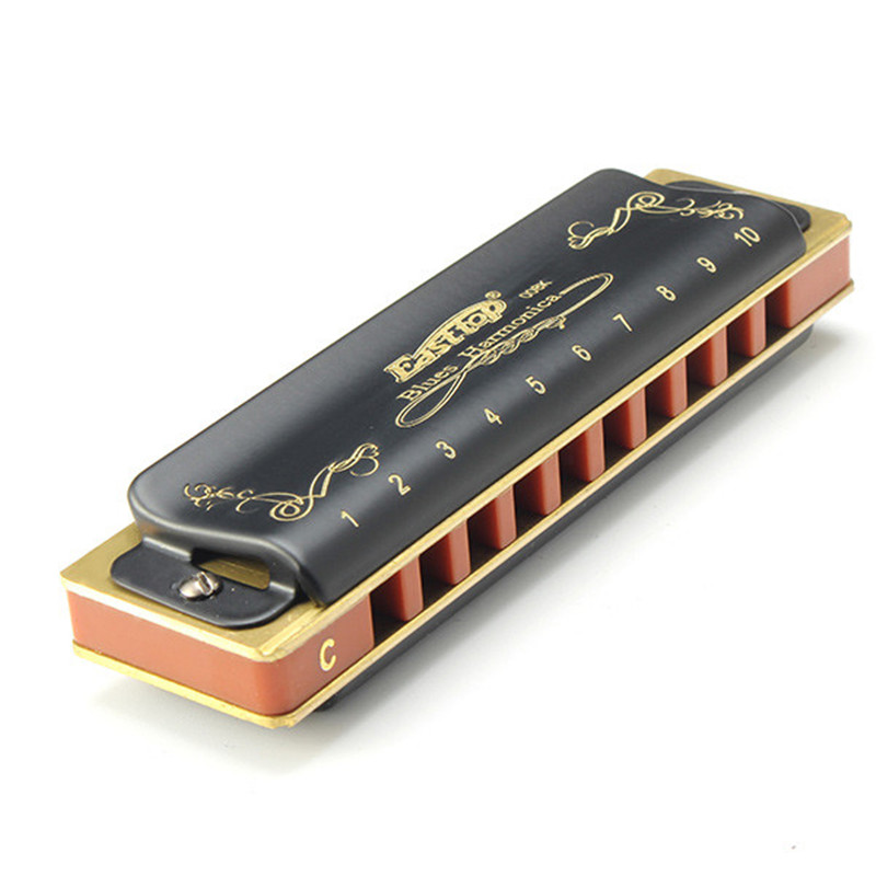 10 Hole Diatonic Blues Harmonica Armonicas Mouth Ogan Woodwind Musical Instrument Melodica