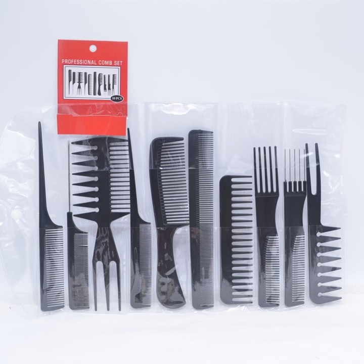 10Pcs/Set Comb Hair Comb Women&apos;s Wigs Salon Styling Tools Anti-Static Comb