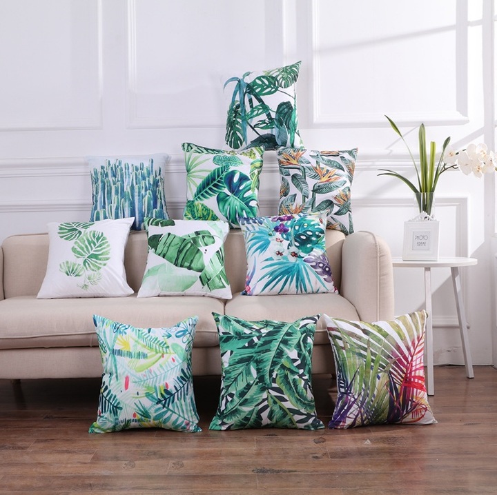 Cushion Cover Decorative Pillow Case For Home Printed Sofa Seat Case Car Pillowcase Soft