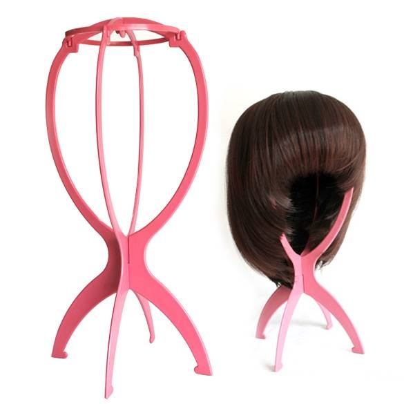 10 pcs Portable Folding Plastic Stable Durable Wig Hair Hat Cap Holder Stand Display Tool Wig Stand