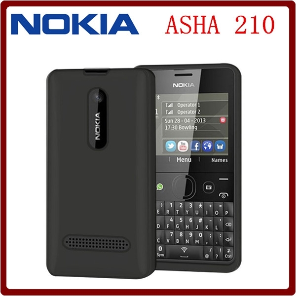 New smart phone Nokia Asha 210 Unlocked smartPhone Dual sim / Single SIM Card 2mp camera