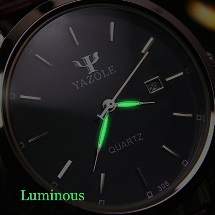 Men Watch Auto Date Business Quartz Watch Waterproof WristWatch Luminous Clock Valentines Gift