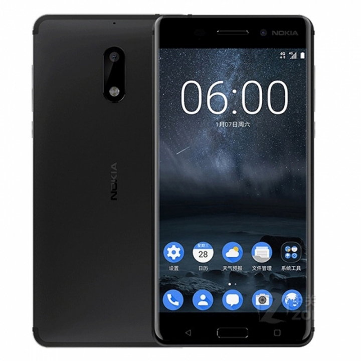 Refurbished phone Nokia 6 – 5.5” - 64 GB ROM – 3.5GB RAM – 16MP+8MP Camera – Dual SIM Smartphone