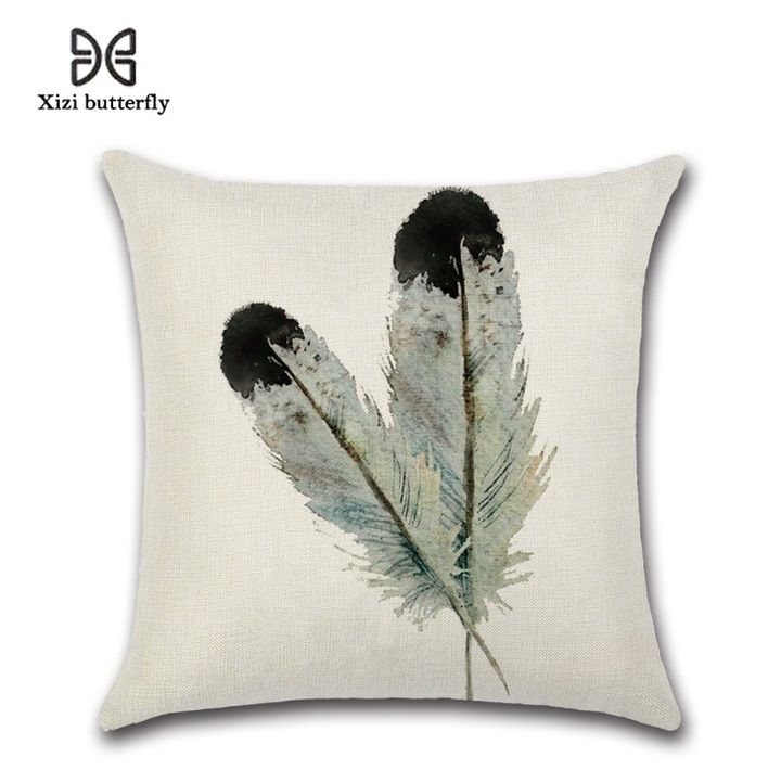 Cushion Cover Home Pillow Case Cotton Linen Sunshine Love Letter Cushion Sofa Bedroom