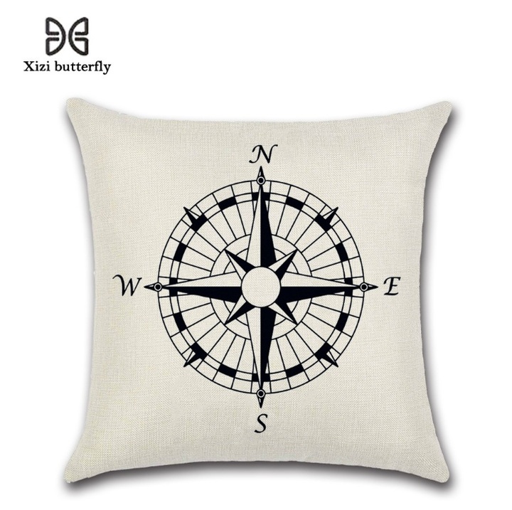 Cushion Cover Home Pillow Case Cotton Linen Sunshine Love Letter Cushion Sofa Bedroom
