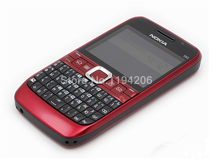 New Phone Original unlocked NOKIA E63 cell phones 3G WIFI Bluetooth 2MP CAMERA multilingual