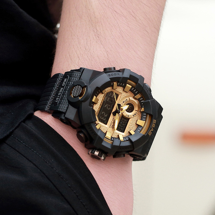 M&amp;J Curren Quartz Black Vogue Business Military Man Men's Watches 3ATM Waterproof Sport Watch