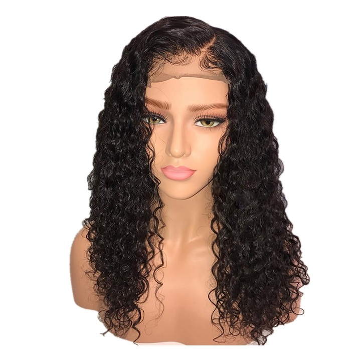 Curly Wig Brazilian Lace Front Human Hair Wigs Lace Front Wig Remy Hair Pre Plucked Bleached Knots