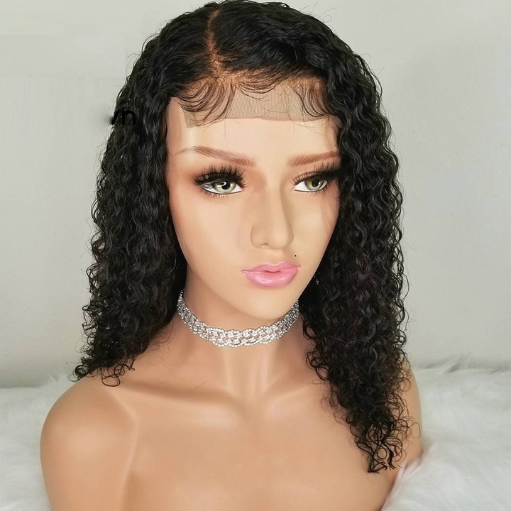 Curly Wig Brazilian Lace Front Human Hair Wigs Lace Front Wig Remy Hair Pre Plucked Bleached Knots