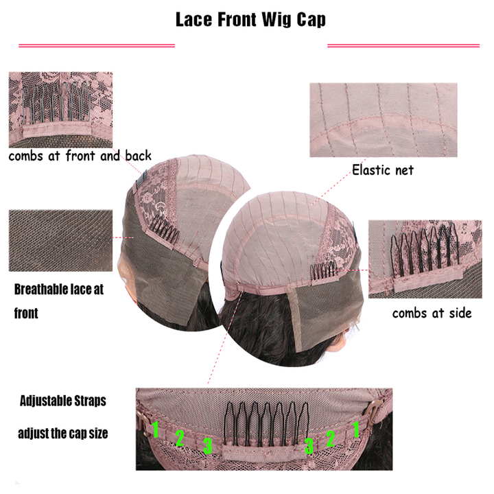 Curly Wig Brazilian Lace Front Human Hair Wigs Lace Front Wig Remy Hair Pre Plucked Bleached Knots