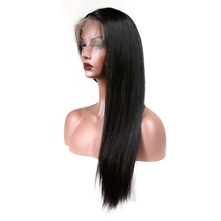 Brazilian Lace Front Human Hair Wigs Remy Hair Straight Wig With Baby Hair Natural Hairline Full End